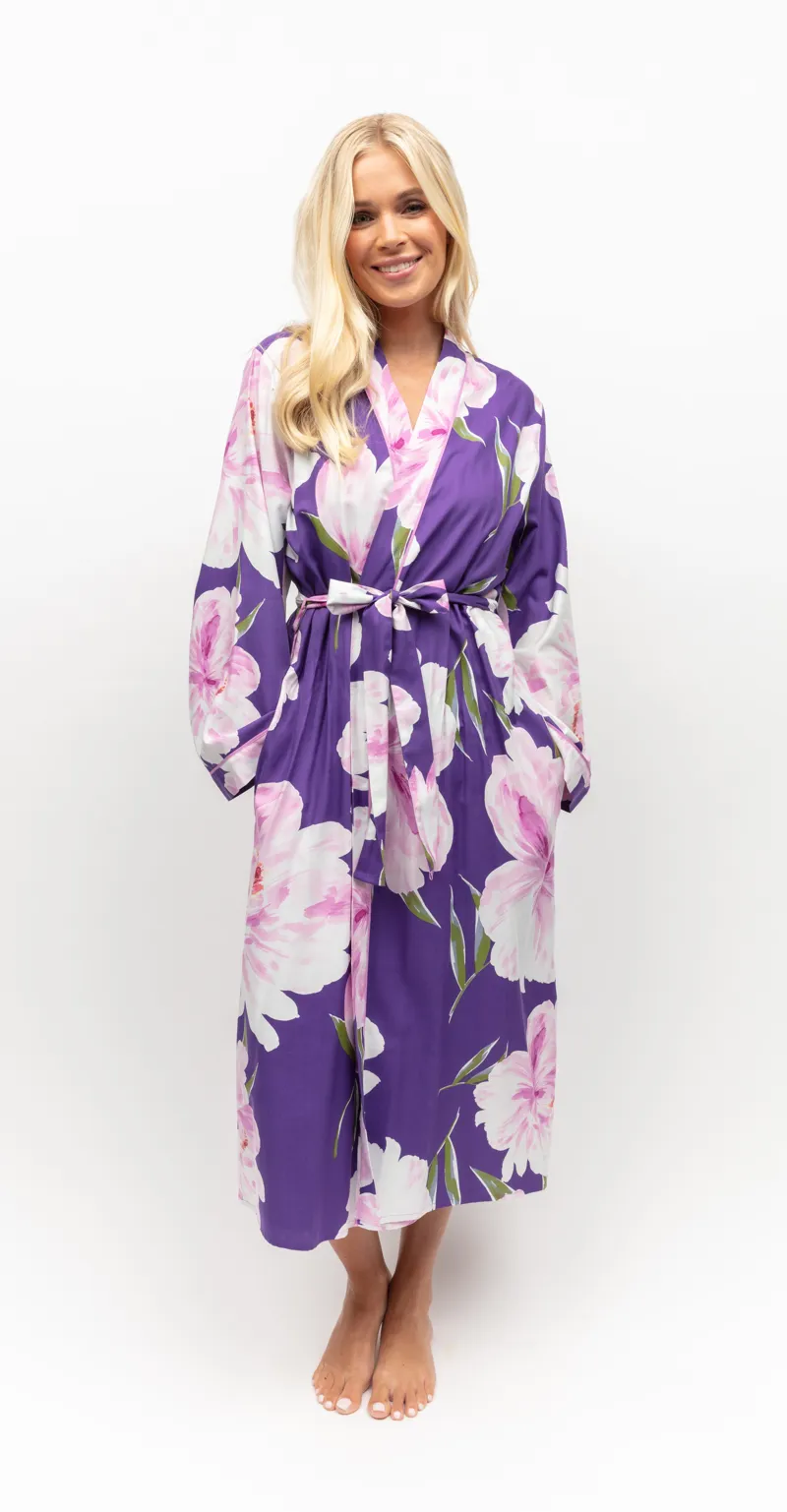 CyberJammies Valentina Floral Print Robe-L and XL