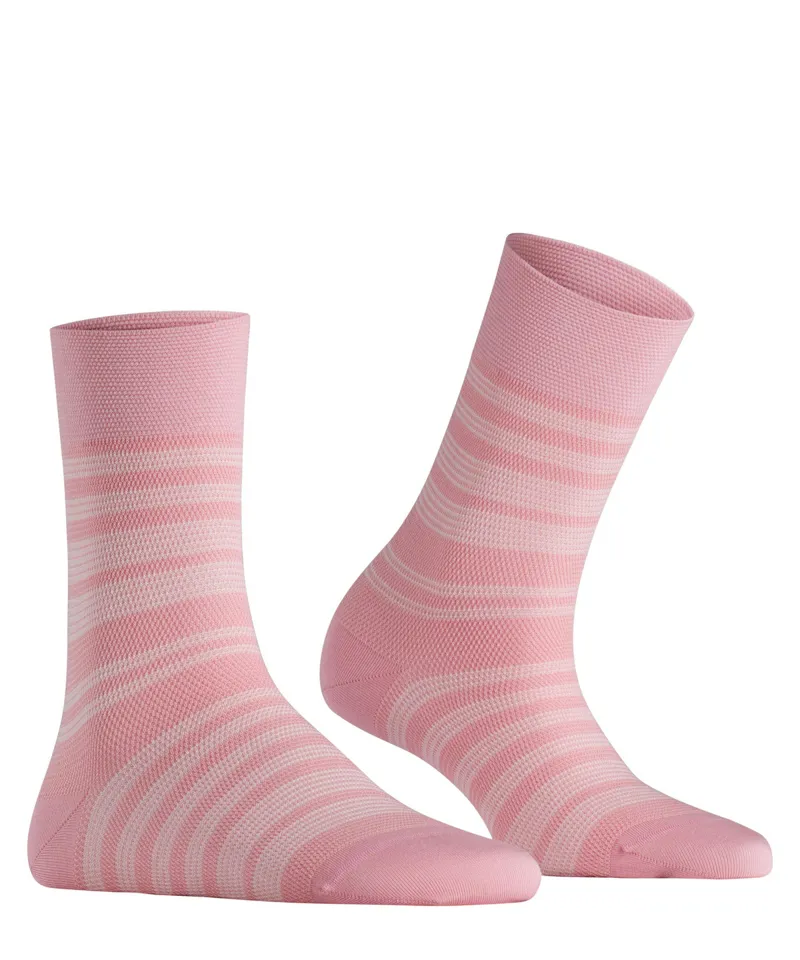 Falke Sensitive Sunset Stripe in Rose