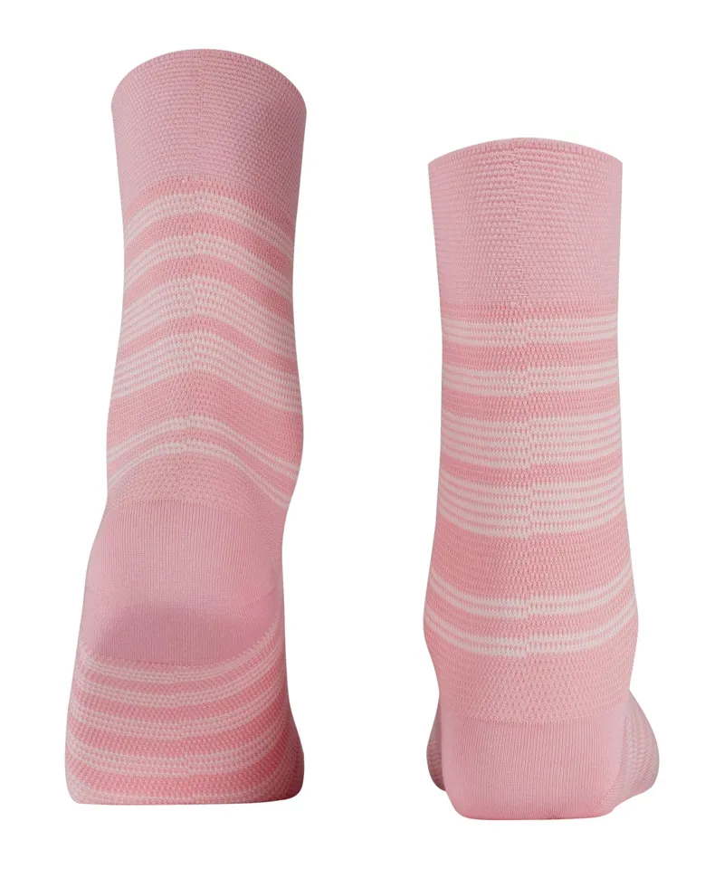 Falke Sensitive Sunset Stripe in Rose-1