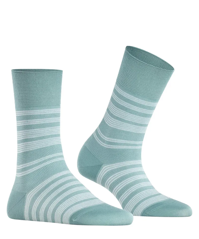 Falke Sensitive Sunset Stripe in Light Jade
