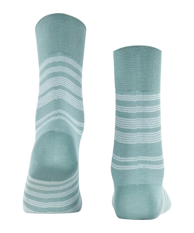 Falke Sensitive Sunset Stripe in Light Jade-1