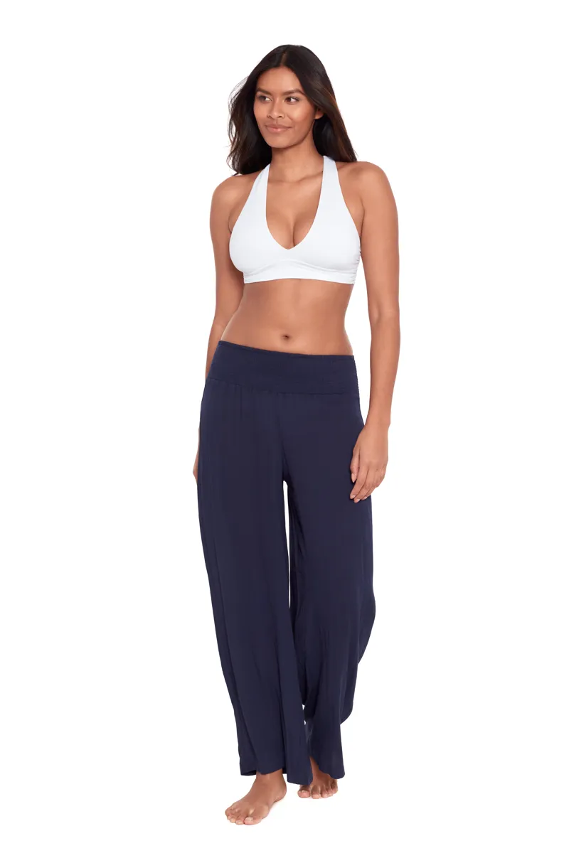 Ralph Lauren Rayon Beach Pant in Navy-1