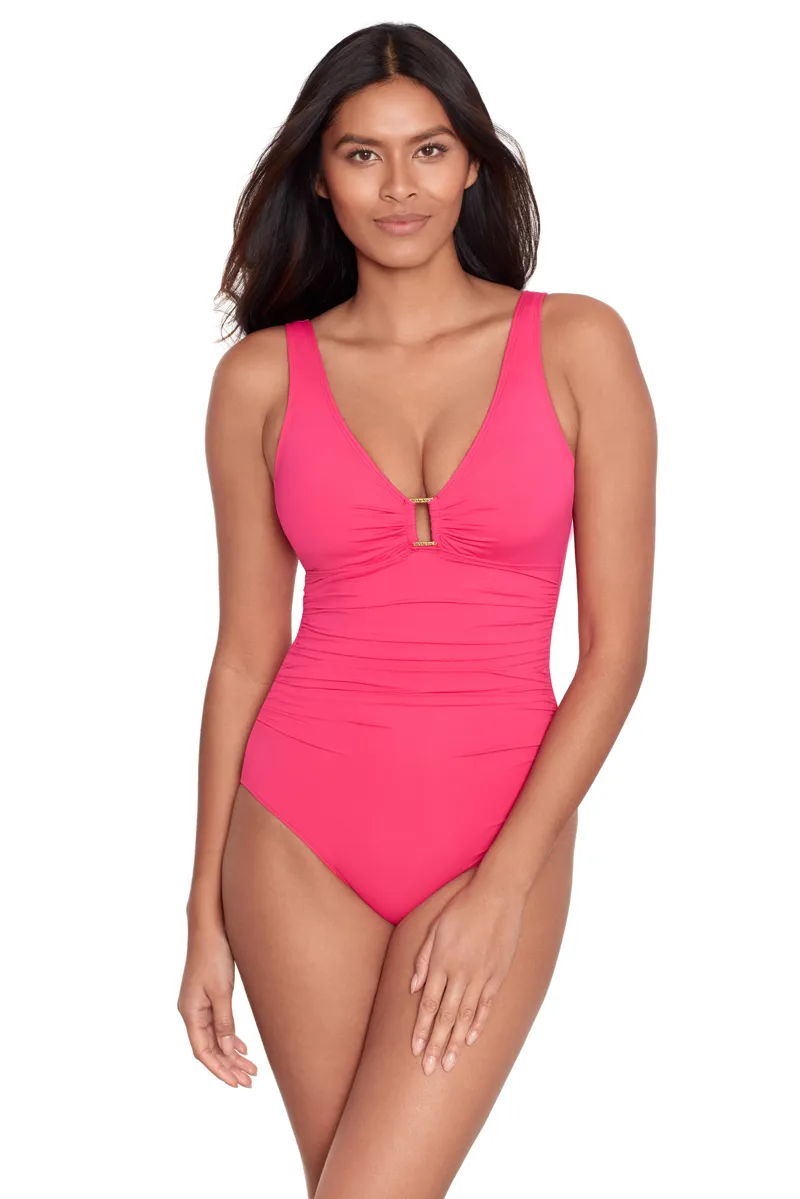 Ralph Lauren Beach Club Swimsuit in Passionfruit-1