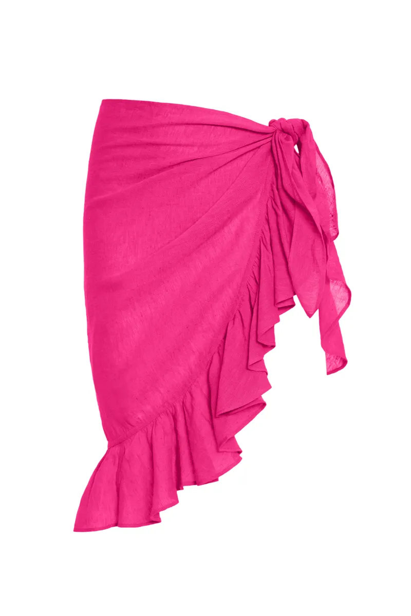 Ralph Lauren Cotton Linen Pareo in Passionfruit