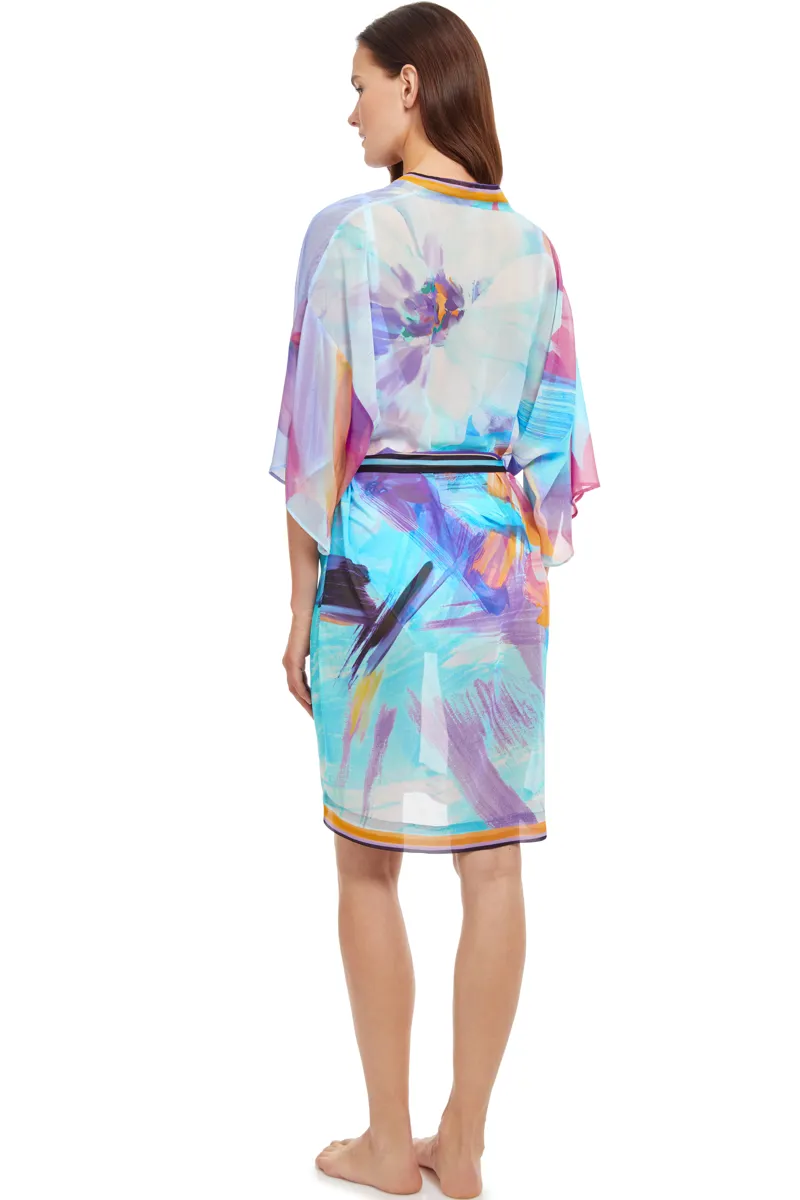Gottex La Vie Est Belle Kimono in Multicolour-3