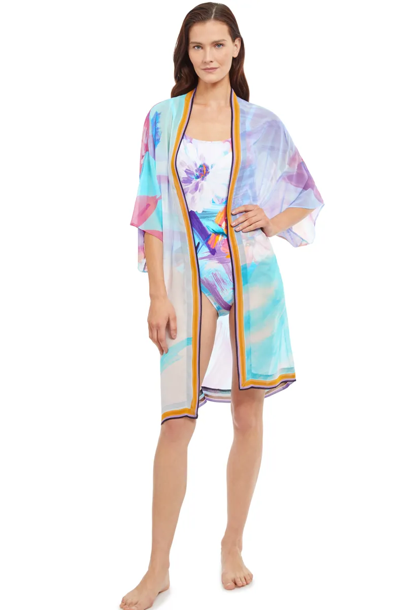 Gottex La Vie Est Belle Kimono in Multicolour-1