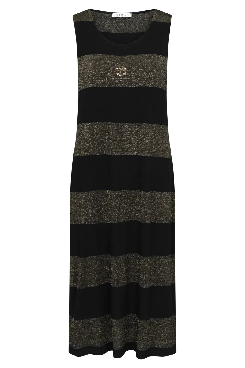 Louis Feraud Sleeveless Beachdress in Black