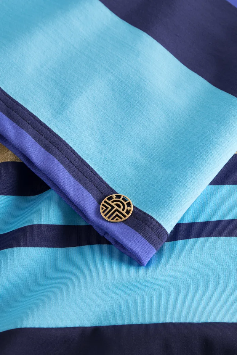 Louis Feraud Stripe Beachdress in Blue-3