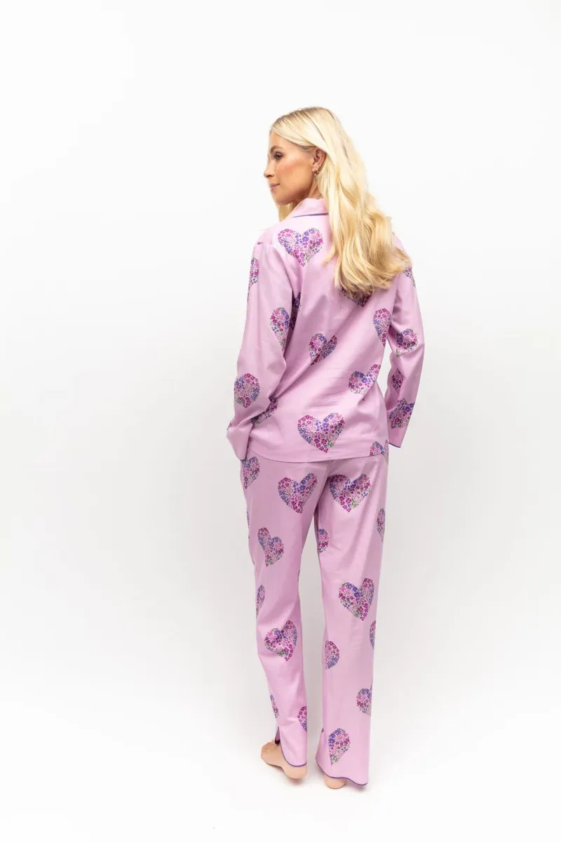Cyberjammies Valentina Heart Pyjama Set in Pink-1