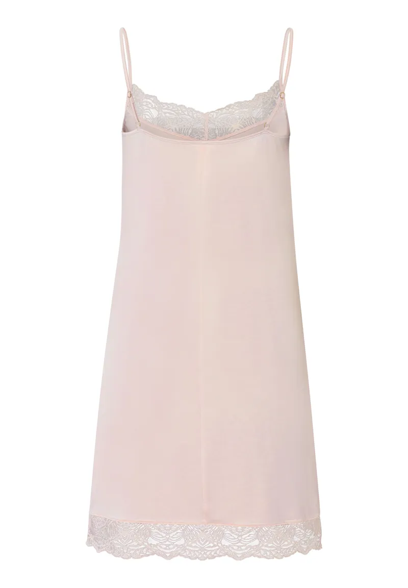 Hanro Josephine Negligee in Peach Whip-1