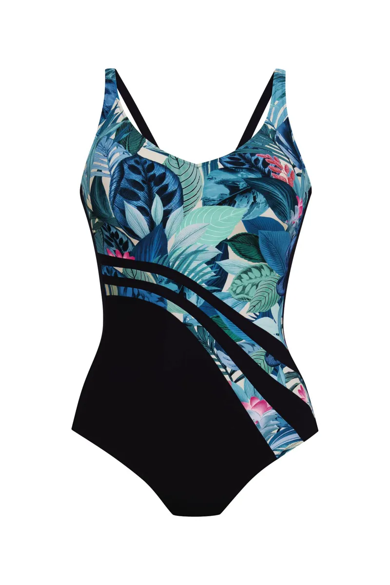 Anita Care Dirban Pocketed Swimsuit Navy