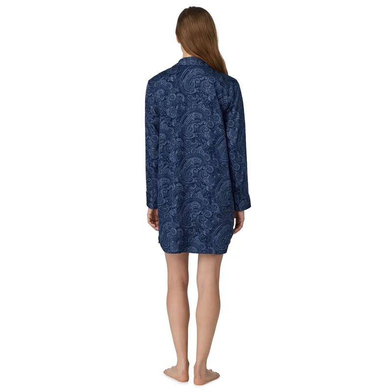Ralph Lauren Paisley Sleepshirt in Navy-1
