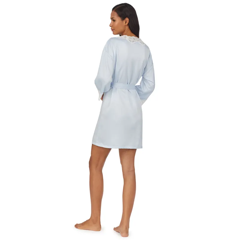 Ralph Lauren Signature Satin Kimono in Blue-2