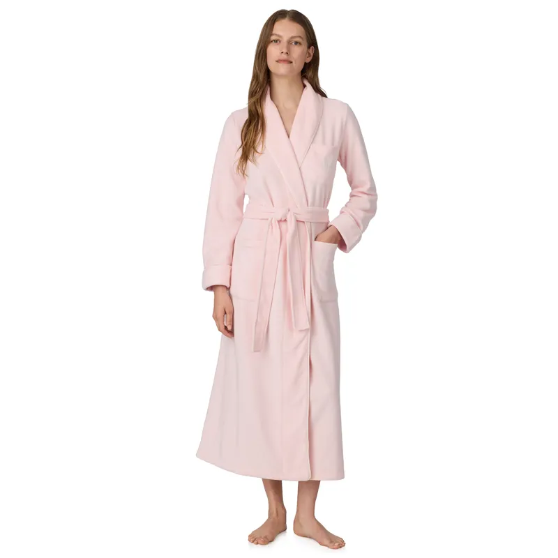 Ralph Lauren Dalton Fleece Robe in Pink