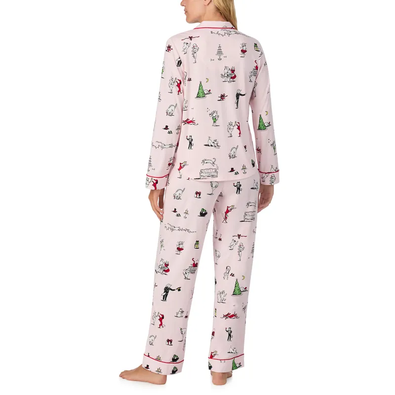 Kate Spade Holiday Party Classic Pyjama in Pink-2