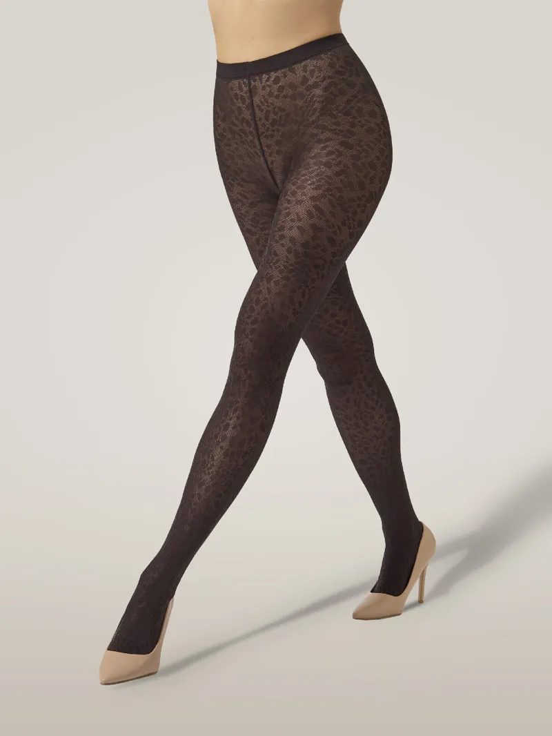 Wolford Pantera 40 Denier Tights in Dark Wood