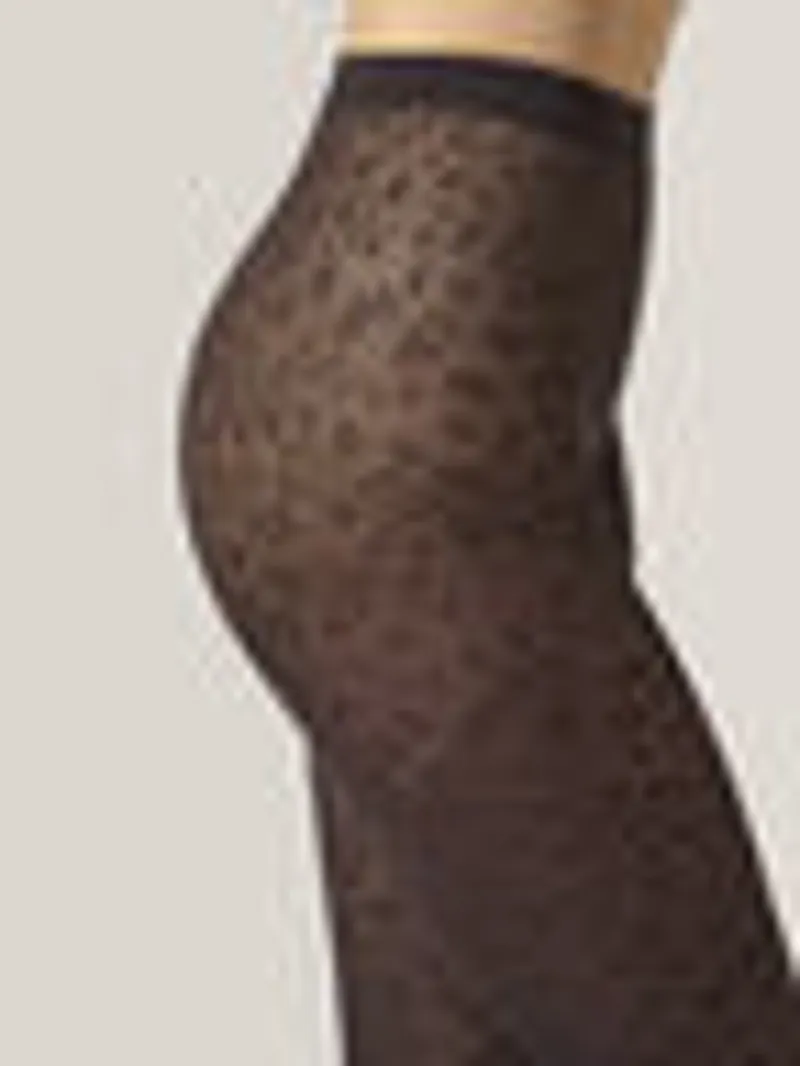 Wolford Pantera 40 Denier Tights in Dark Wood-2