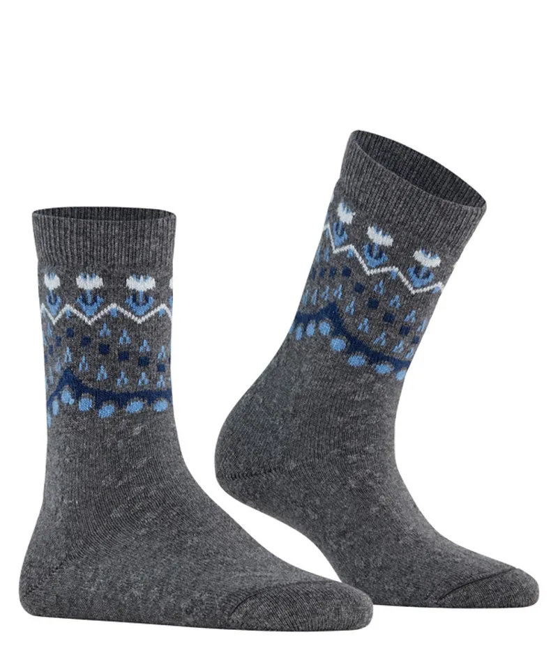 Falke Cosy Wool Winter Sock in Grey