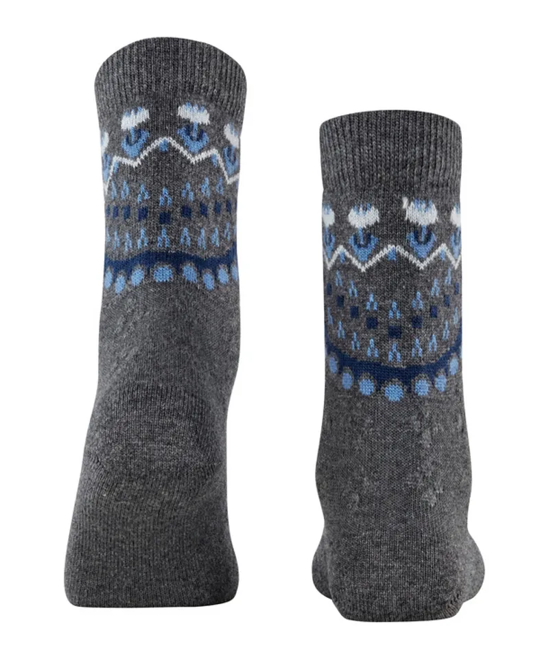 Falke Cosy Wool Winter Sock in Grey-2
