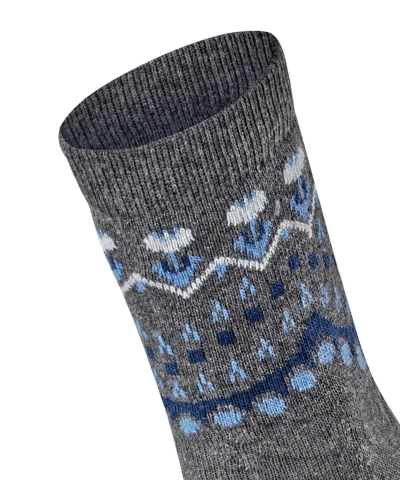 Falke Cosy Wool Winter Sock in Grey-3