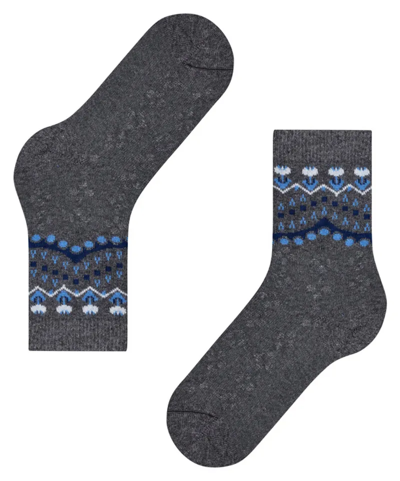 Falke Cosy Wool Winter Sock in Grey-4