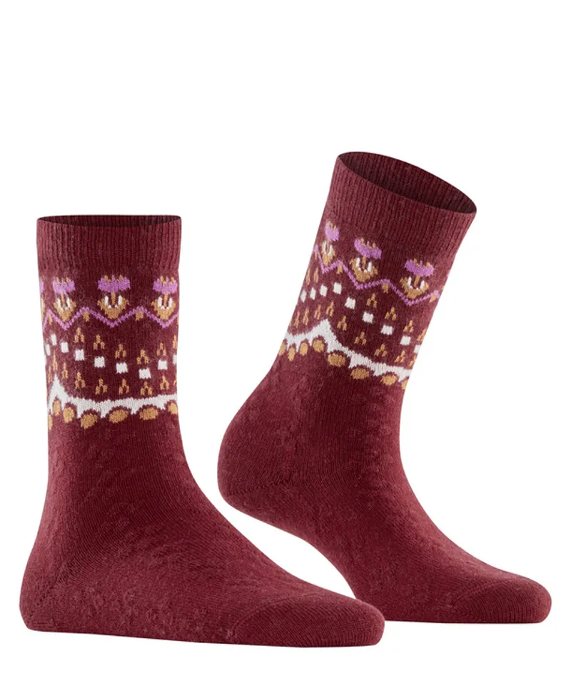 Falke Cosy Wool Winter Sock in Cayenne