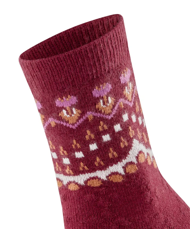 Falke Cosy Wool Winter Sock in Cayenne-2