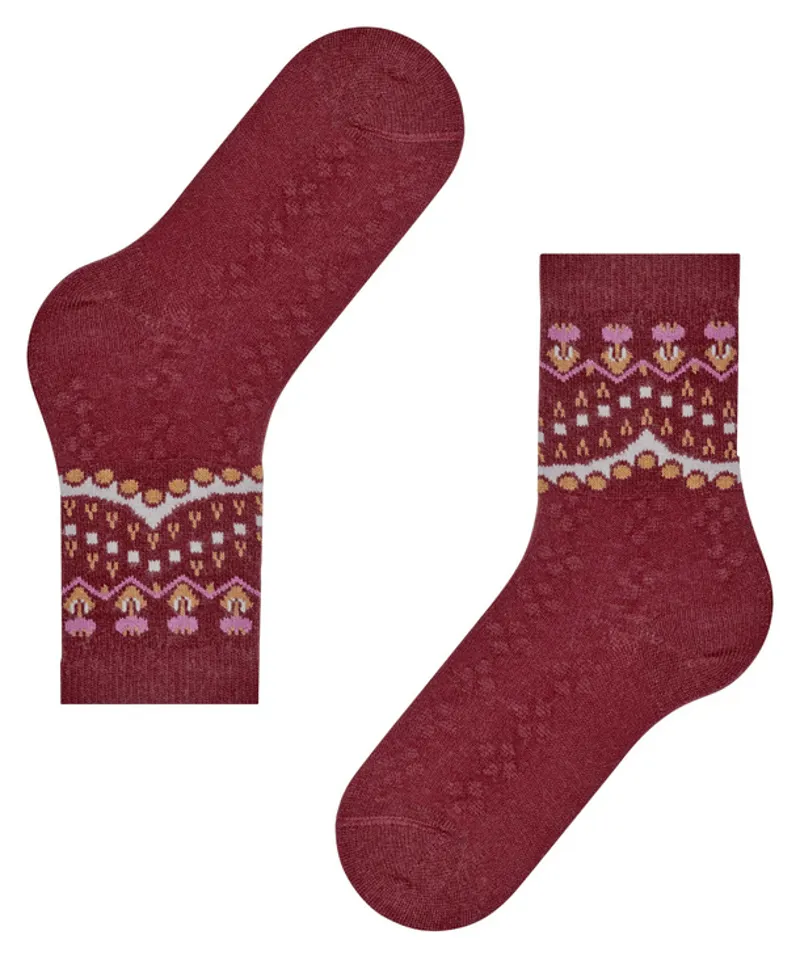 Falke Cosy Wool Winter Sock in Cayenne-3