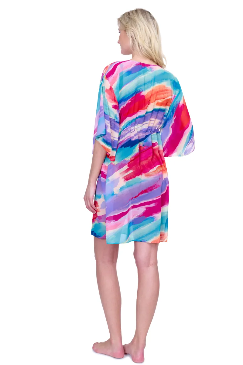 Gottex Palma De Mallorca Tunic in Multipink-3