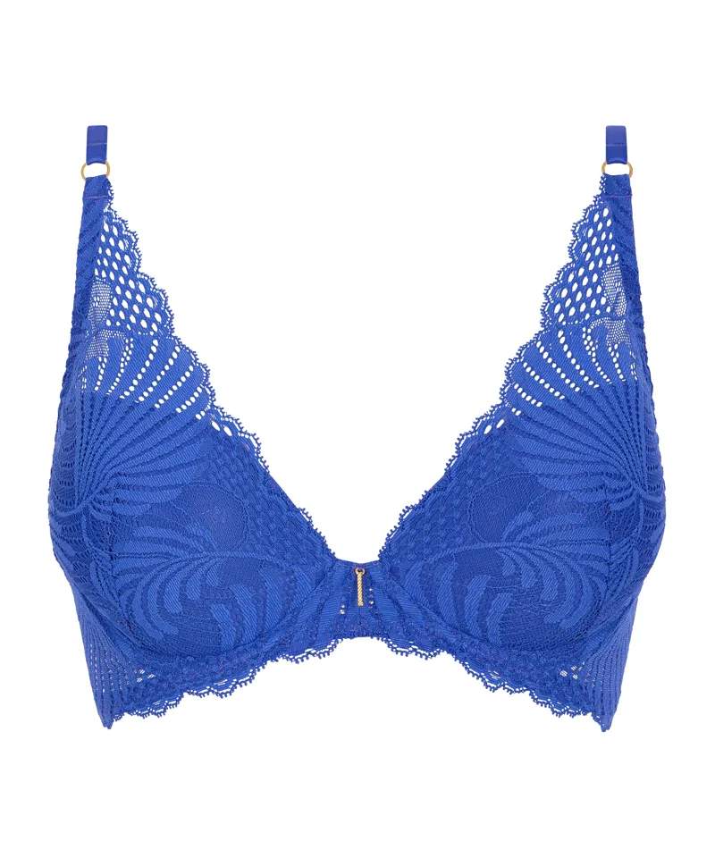 Aubade Rhythm of Desire Padded Plunge in Azure Blue