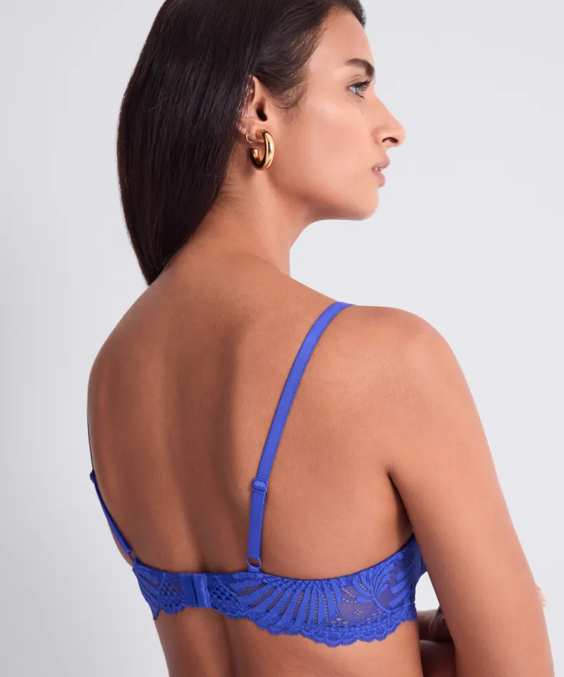 Aubade Rhythm of Desire Padded Plunge in Azure Blue-2