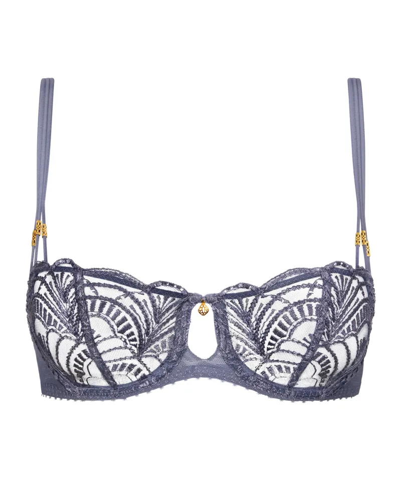 Aubade Vibes Half Cup Bra in Denim