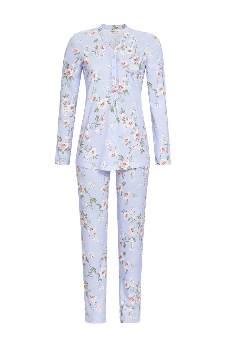 Ringella Blossom Pyjama in Blue