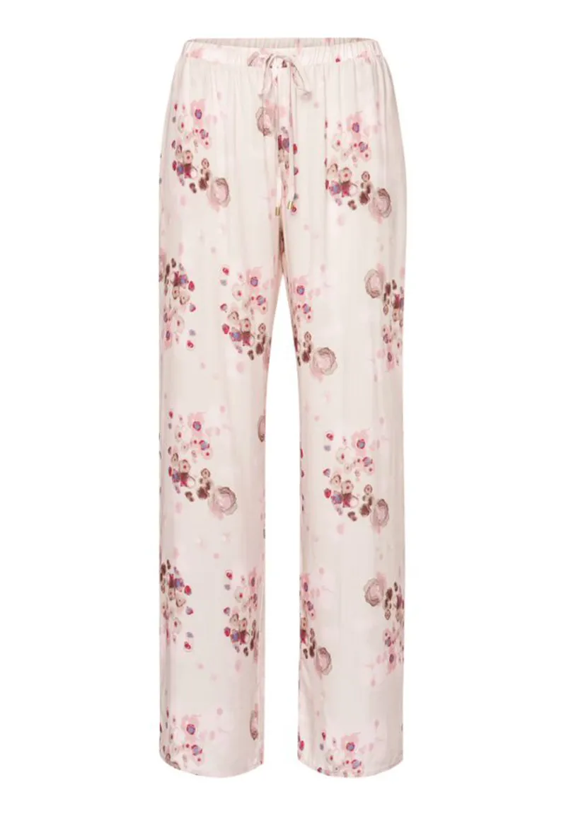 Hanro Blossom Pyjama in Pink Whip-2