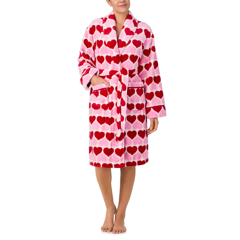 Kate Spade Hearts Robe in Pink