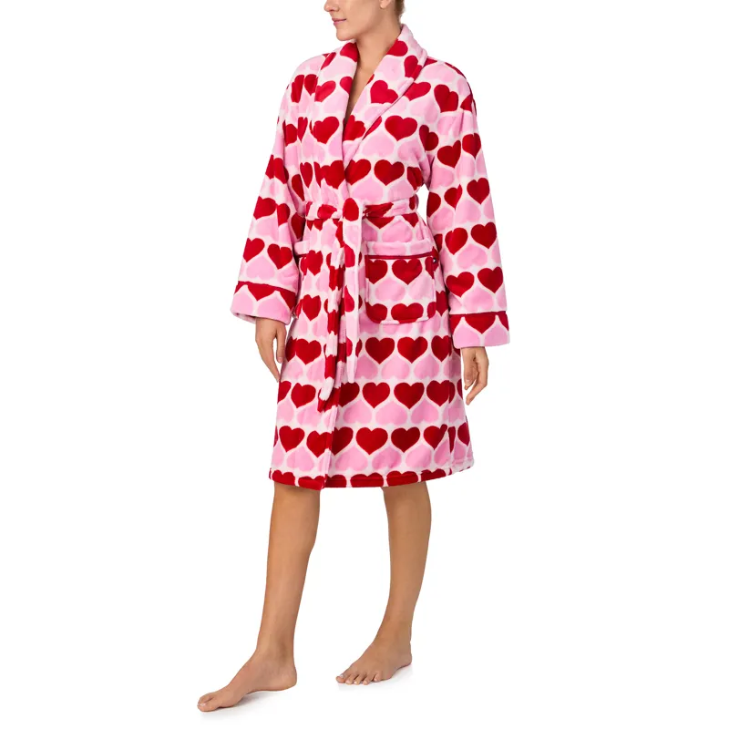 Kate Spade Hearts Robe in Pink-1