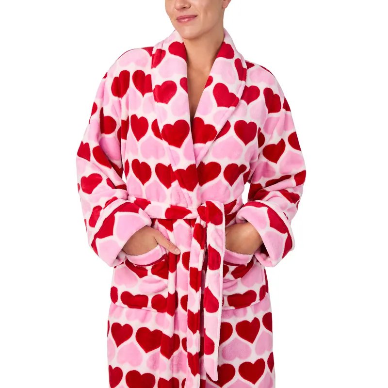 Kate Spade Hearts Robe in Pink-2