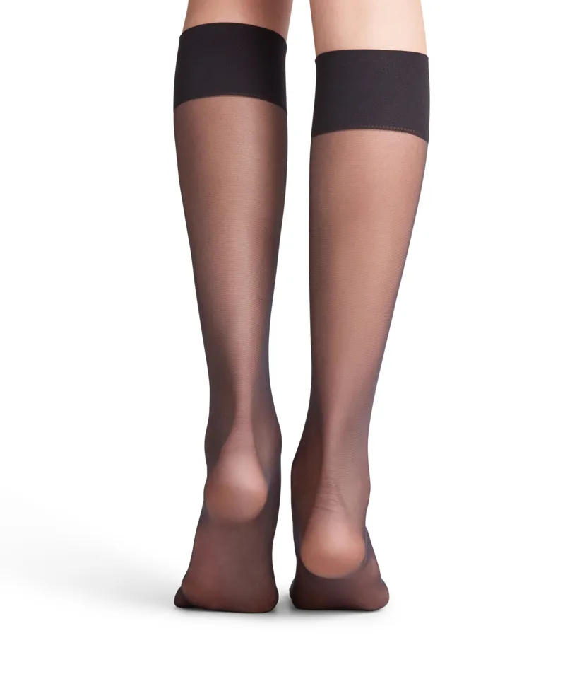 Falke Pure Matt 20 Knee High in Black-2