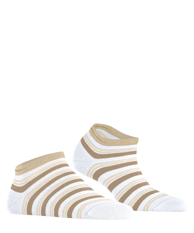 Falke Smart Stripe Sneaker Sock in White