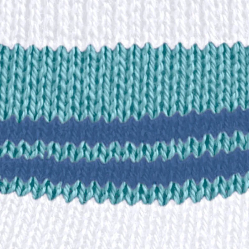 Falke Smart Stripe Sneaker Sock in Blue-5