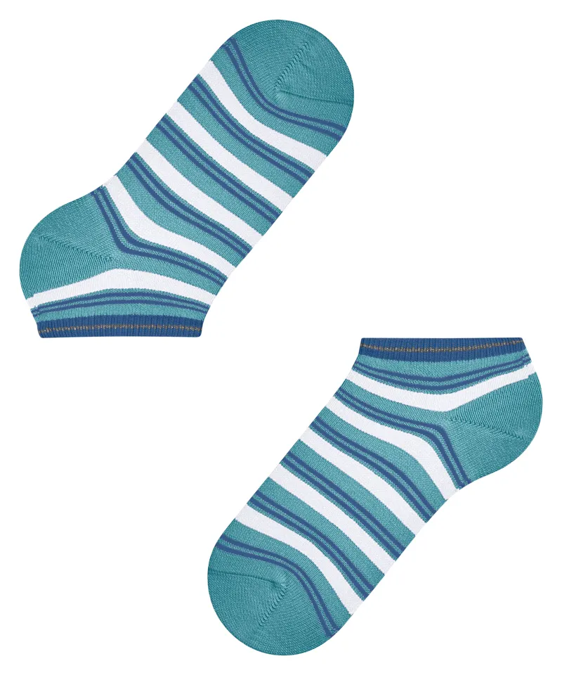 Falke Smart Stripe Sneaker Sock in Blue-1