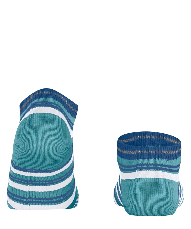Falke Smart Stripe Sneaker Sock in Blue-4