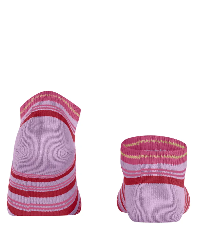 Falke Smart Stripe Sneaker Sock in Shell Pink-3
