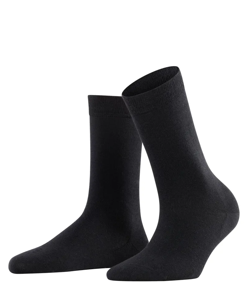 Falke Softmerino Sock in Black-2