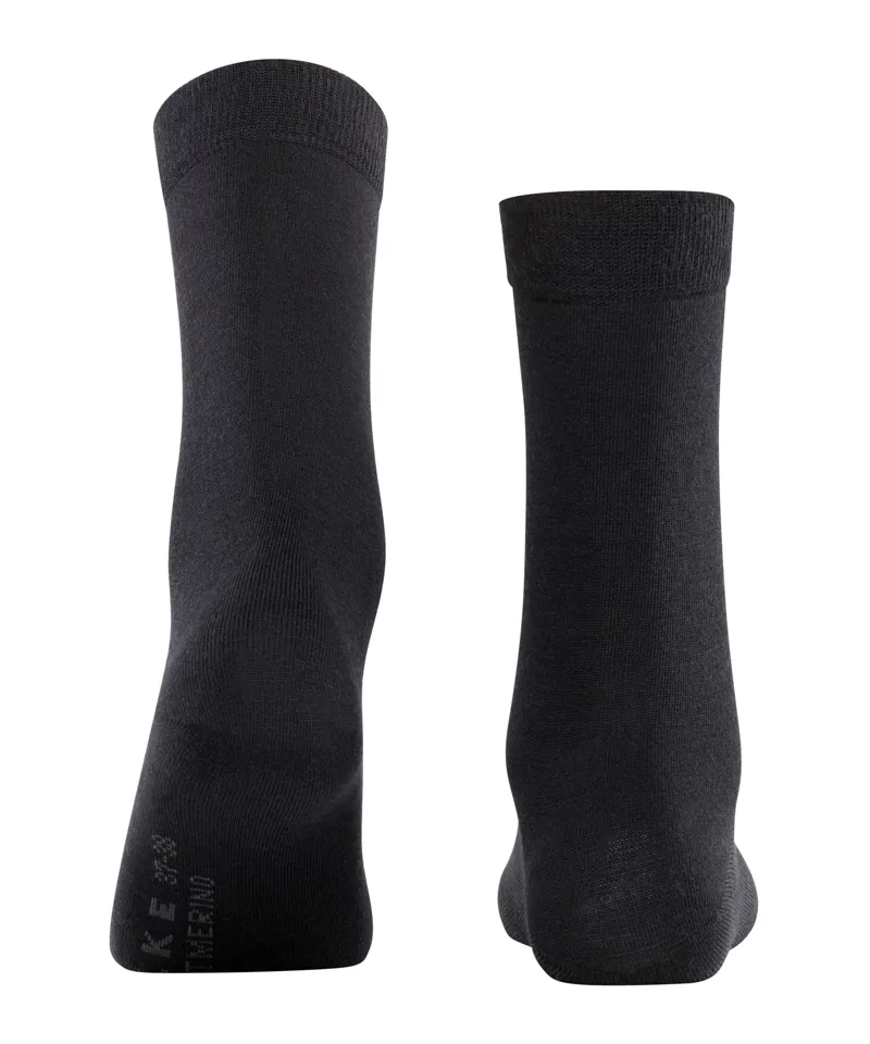 Falke Softmerino Sock in Black-1