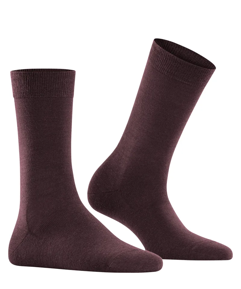 Falke Softmerino Sock in Dark Barolo