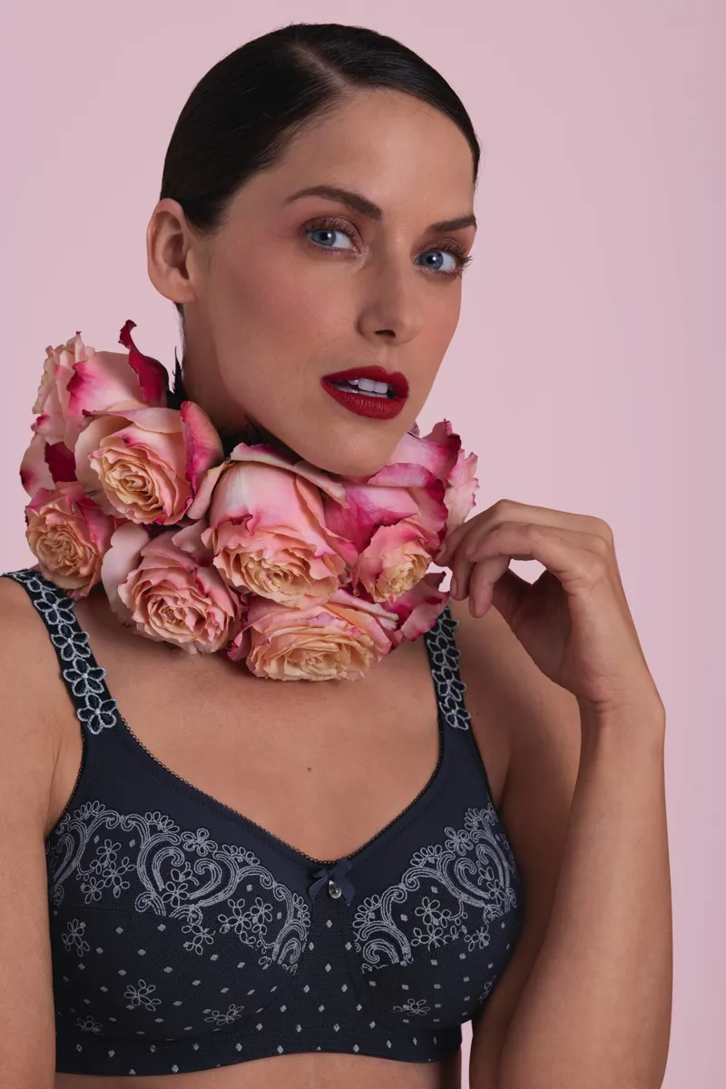 Anita Belvedere Post Surgery Bra in Deep Blue-3