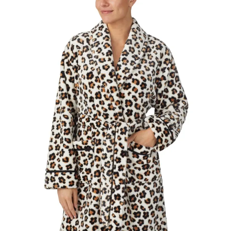Kate Spade Wrap Over Dressing Gown in Animal Print