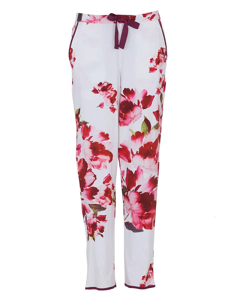 Cyberjammies Isabella Floral Long Sleeve Pyjama in White-6