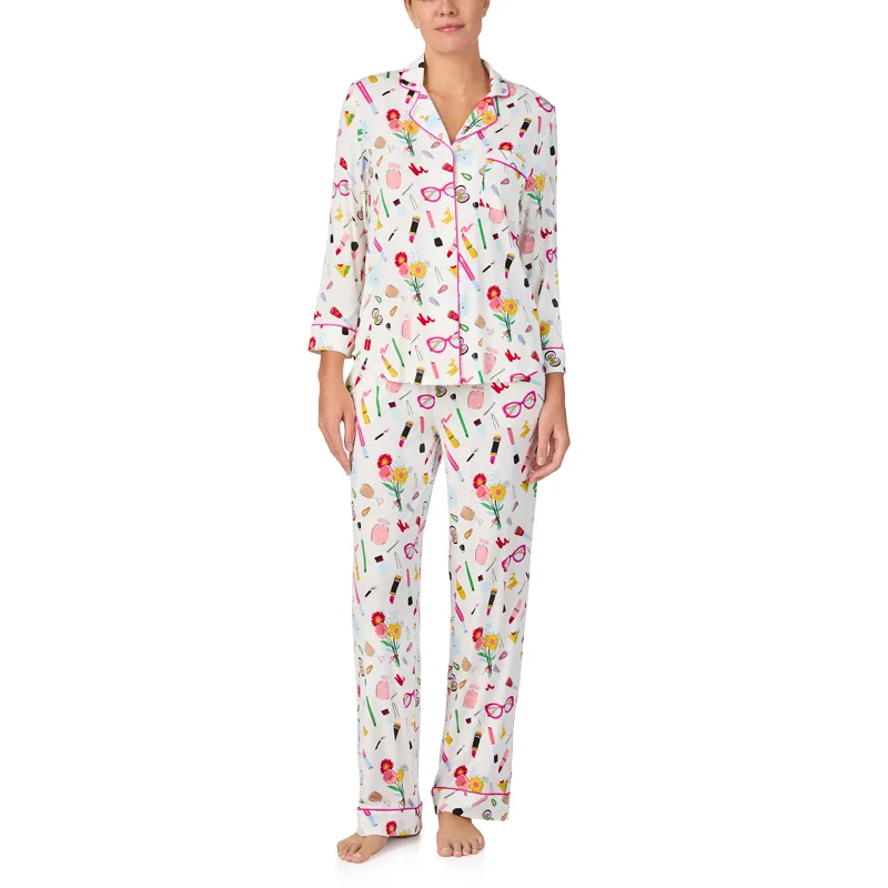 Kate Spade Make Up Classic Pyjama in Cream